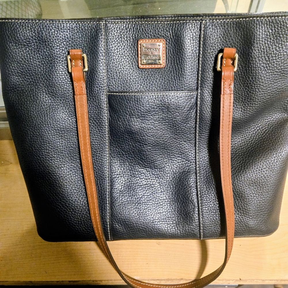 Dooney & Burke, lexington Midnight blue Pebble Leather Tote - Picture 15 of 16